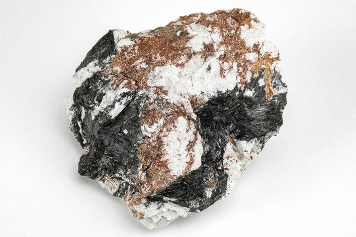 Normandite & Aegirine On Feldspar - Russia #211948